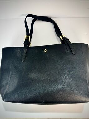 Tory Burch Black Saffiano Tote